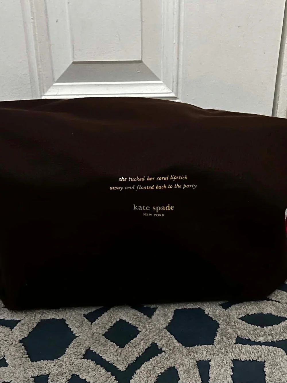 kate spade Black and White polka dots Tote hand bag